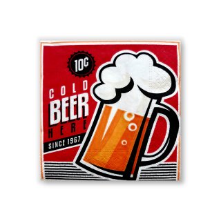 Papierservietten COLD BEER -Cocktail-