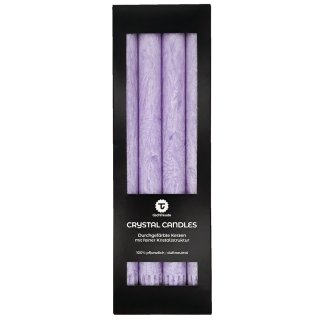 Stabkerzen NATUR -PASTELLVIOLETT-