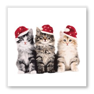 Papierservietten XMAS CATS -Lunch-